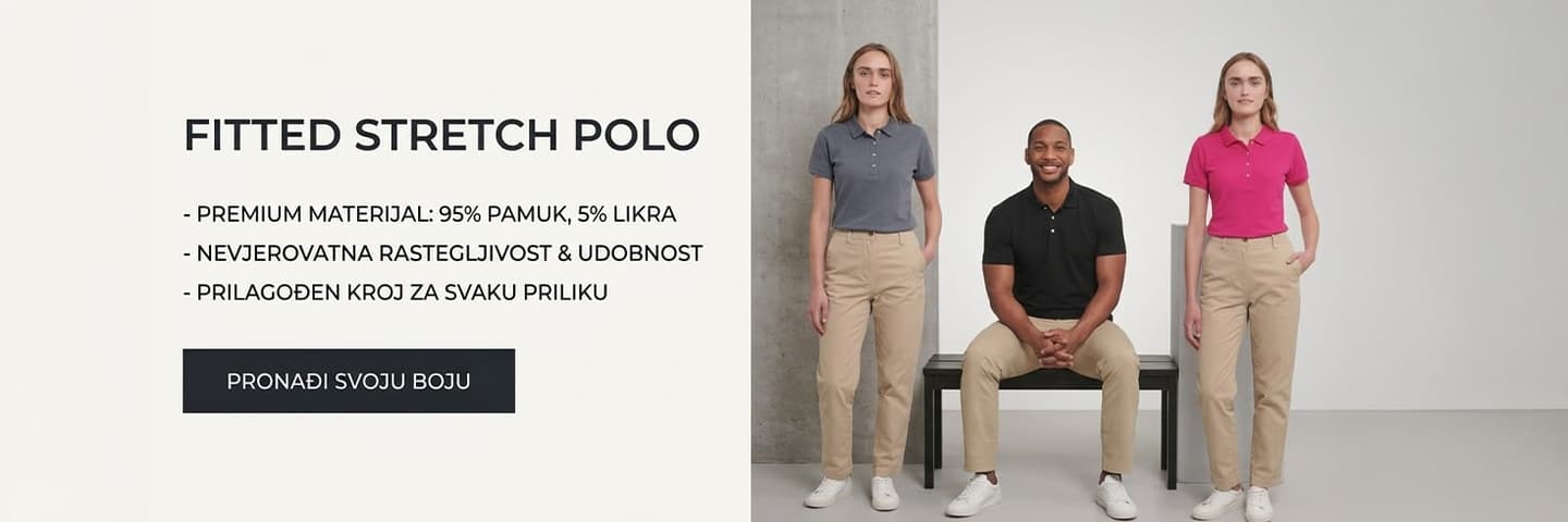 Polo majica muška i ženska fitted stretch