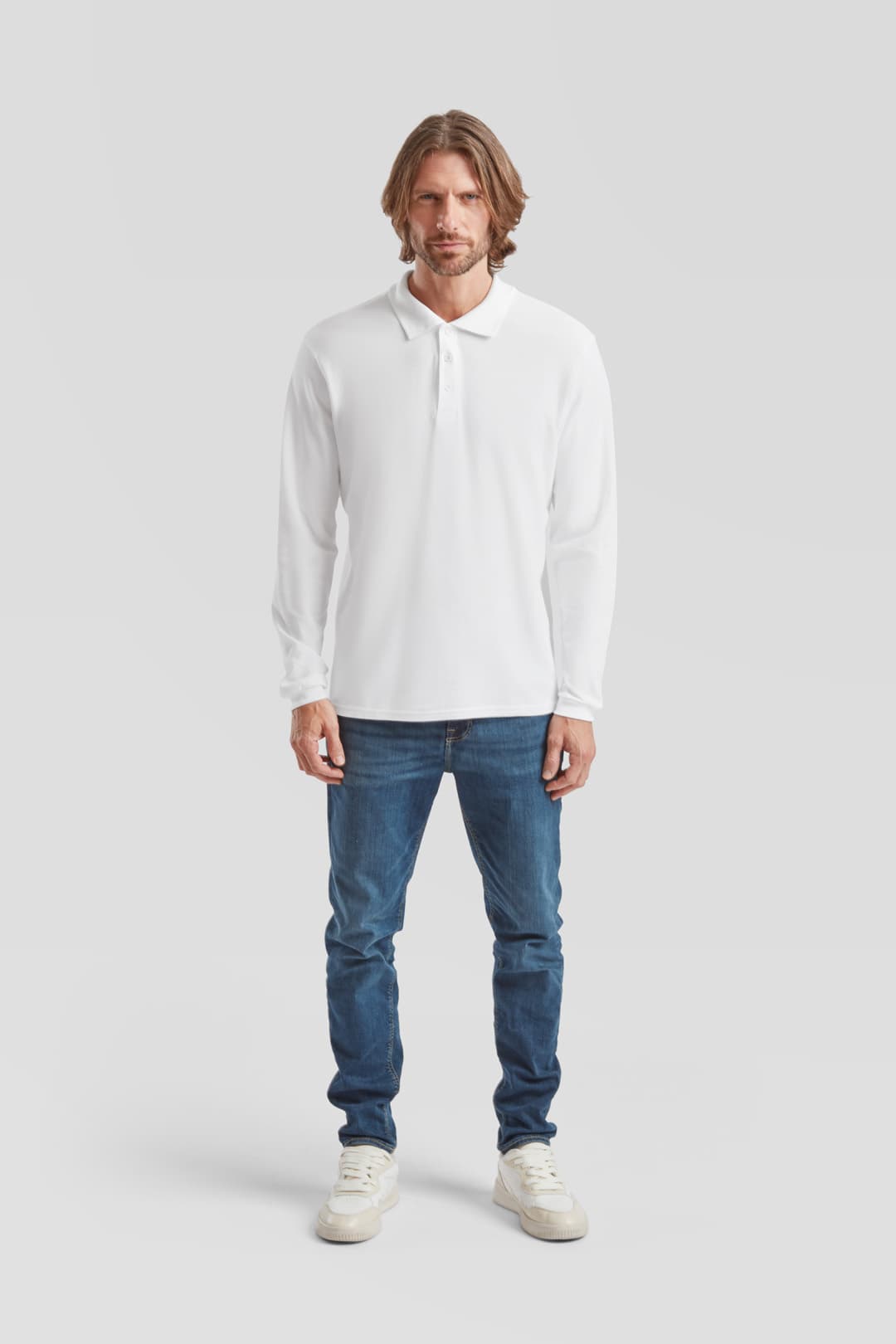 Premium polo shirt, long sleeves — image 3