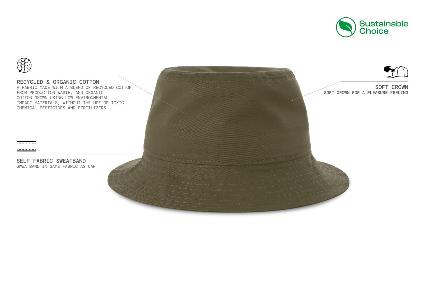 Bucket Cotton-S hat — image 3