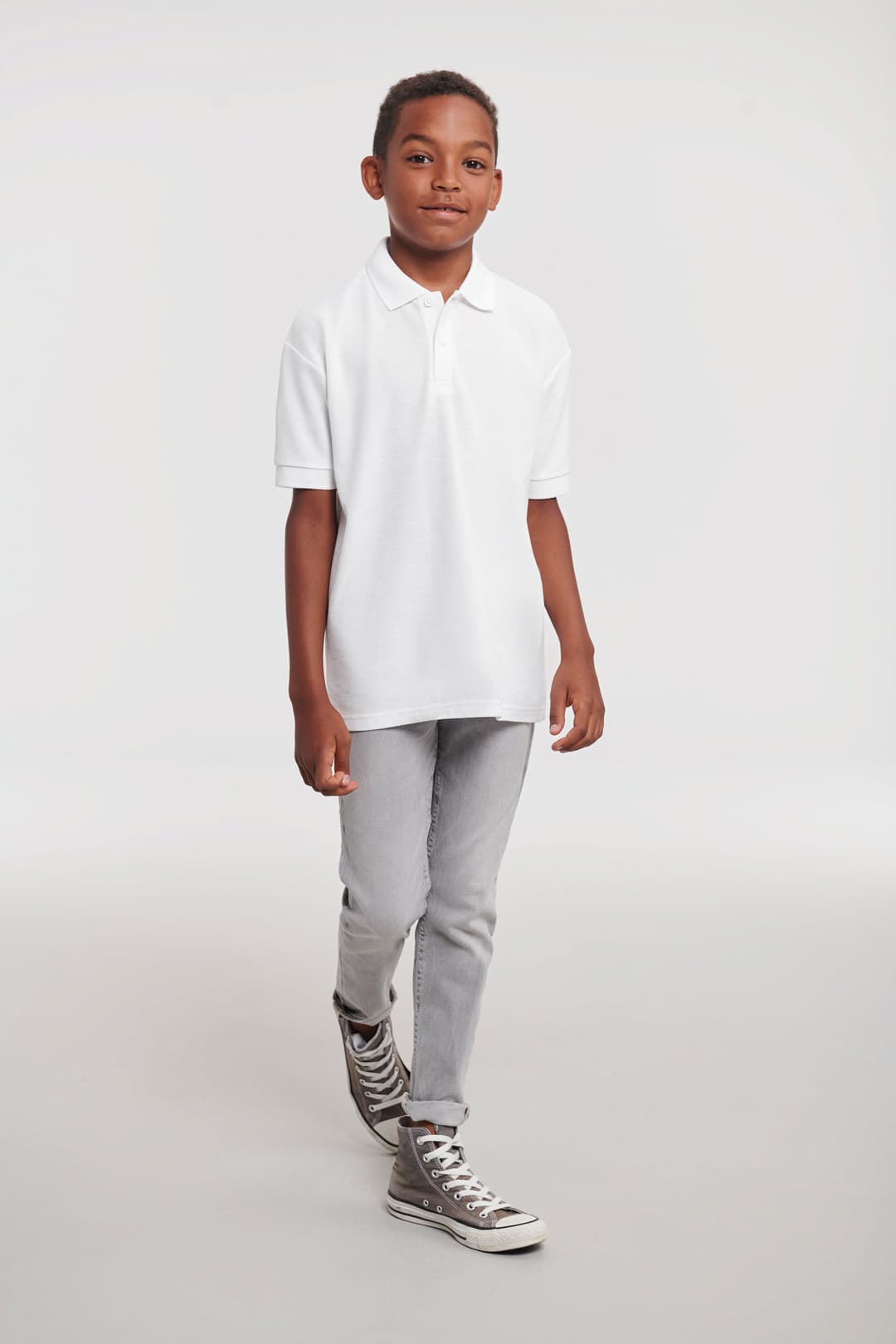 Classic Polycotton kids' polo shirt — image 2
