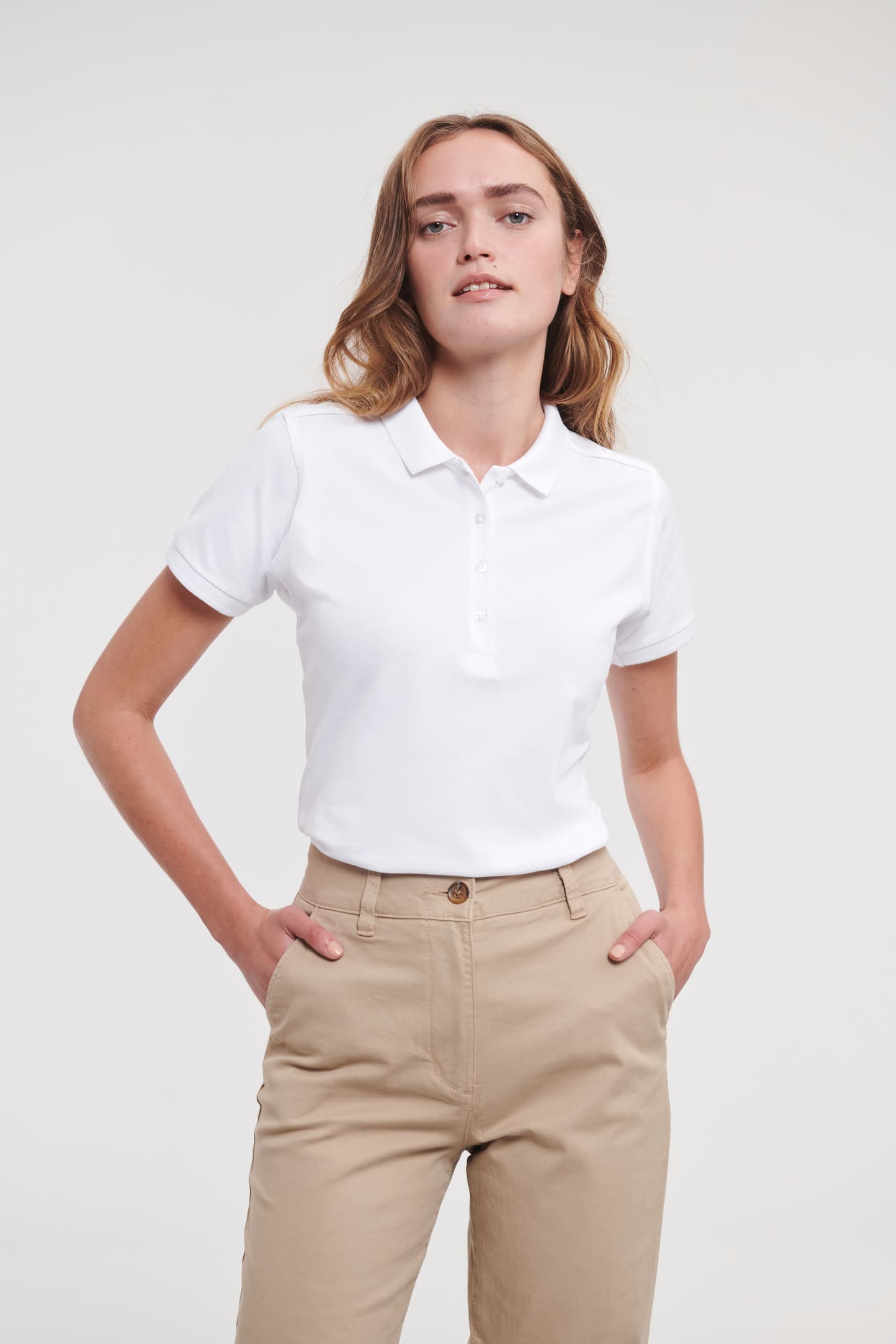 Women's Fitted Stretch polo shirt — image 6