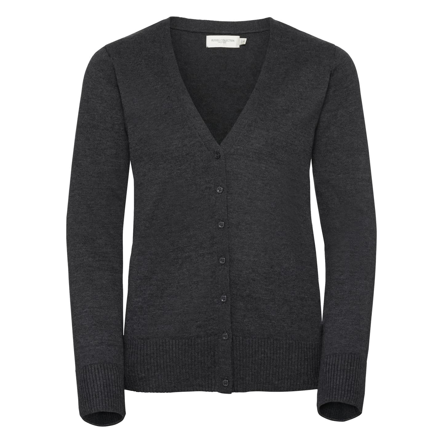 Women's knitted cardigan with a V-neck