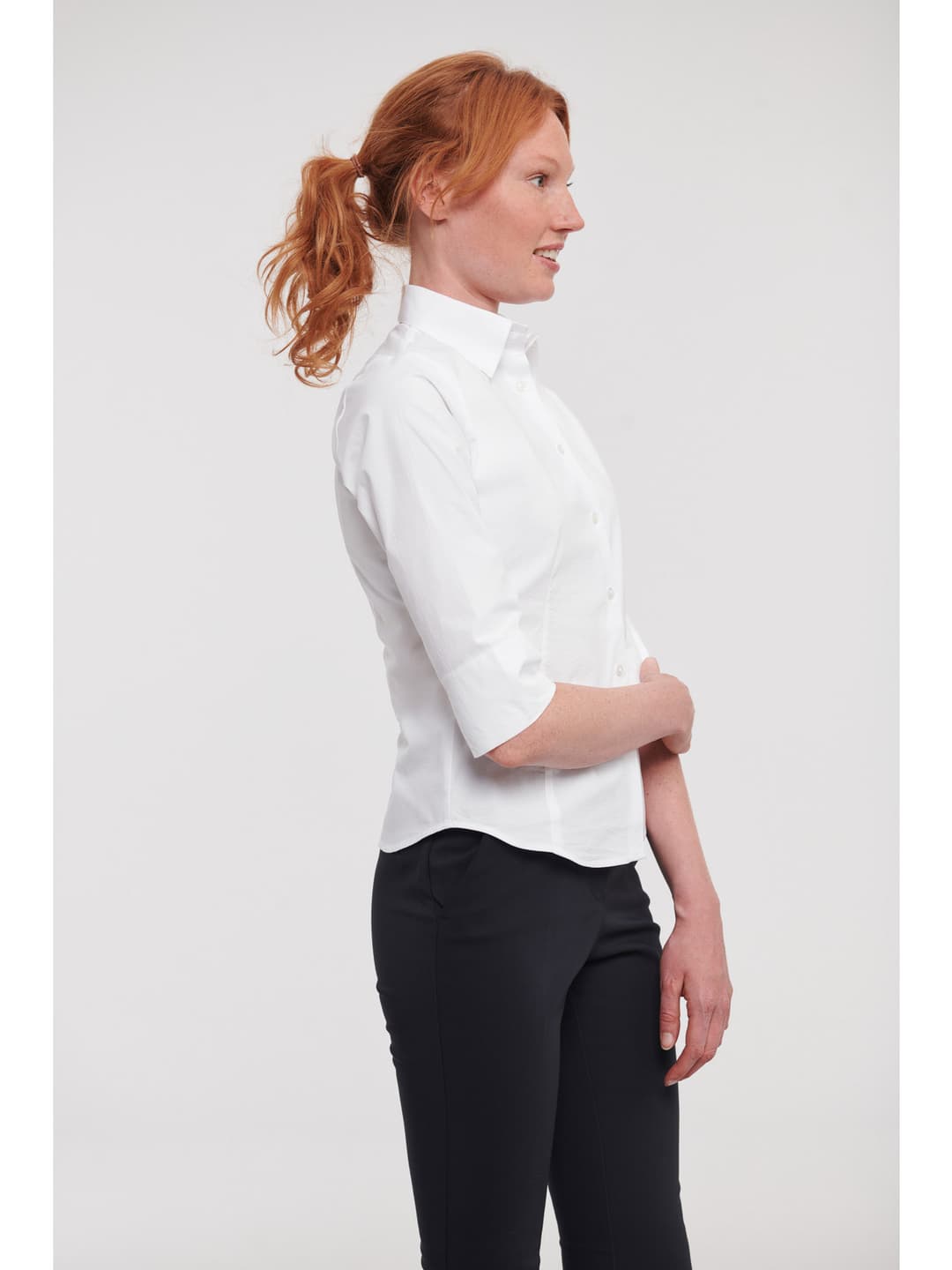 Košulja ženska 3/4 rukavi Fitted Stretch — slika 6