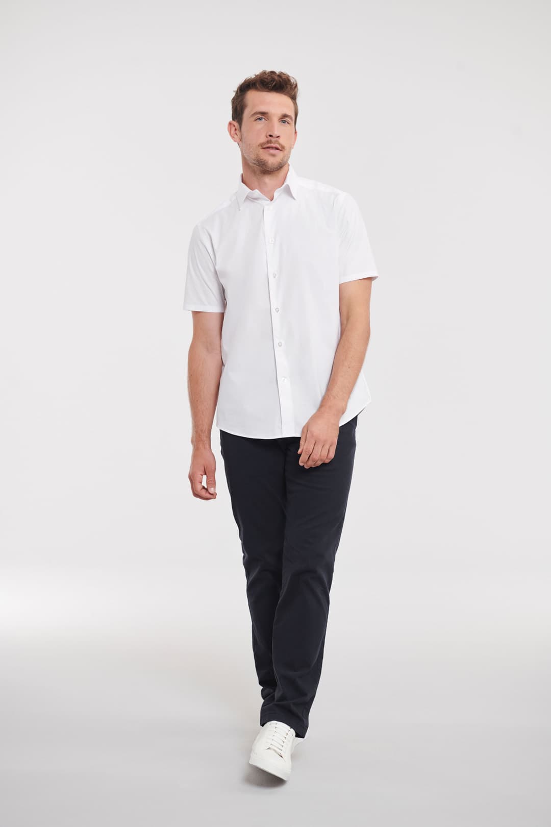 Košulja muška kratki rukavi Fitted Stretch — slika 3