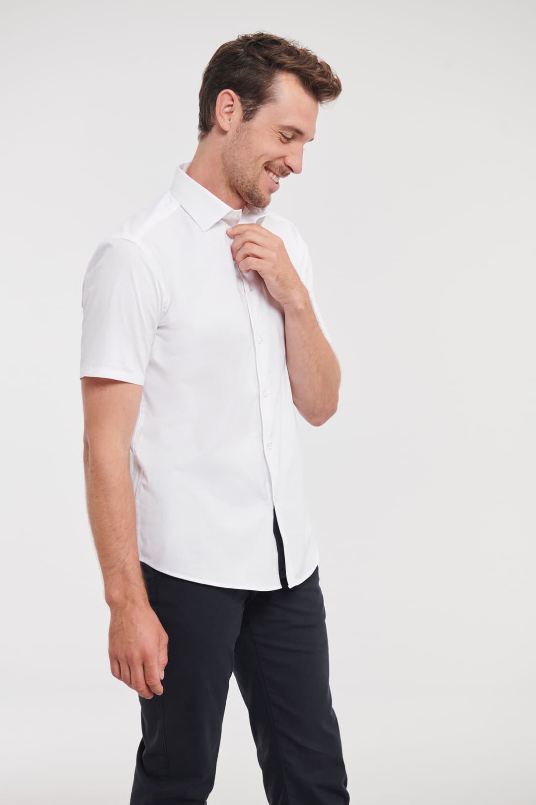 Košulja muška kratki rukavi Fitted Stretch — slika 8