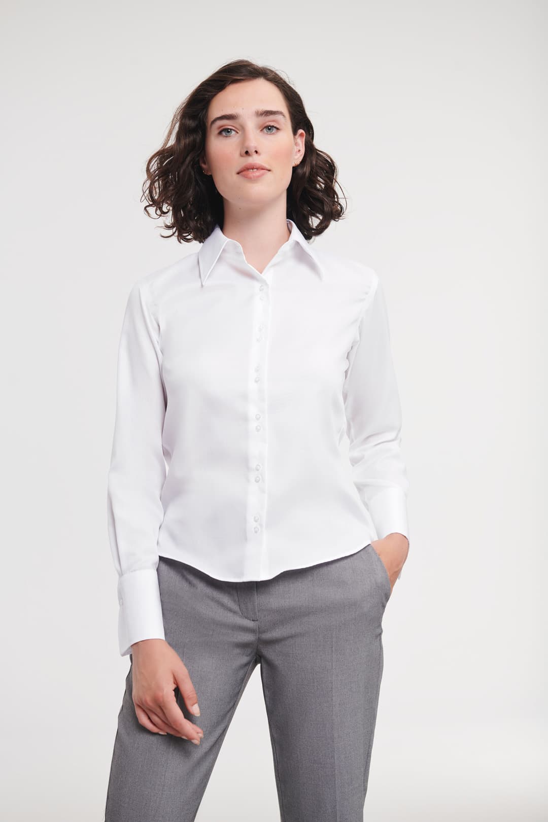 Košulja ženska dugi rukavi Tailored Ultimate Non-Iron — slika 2