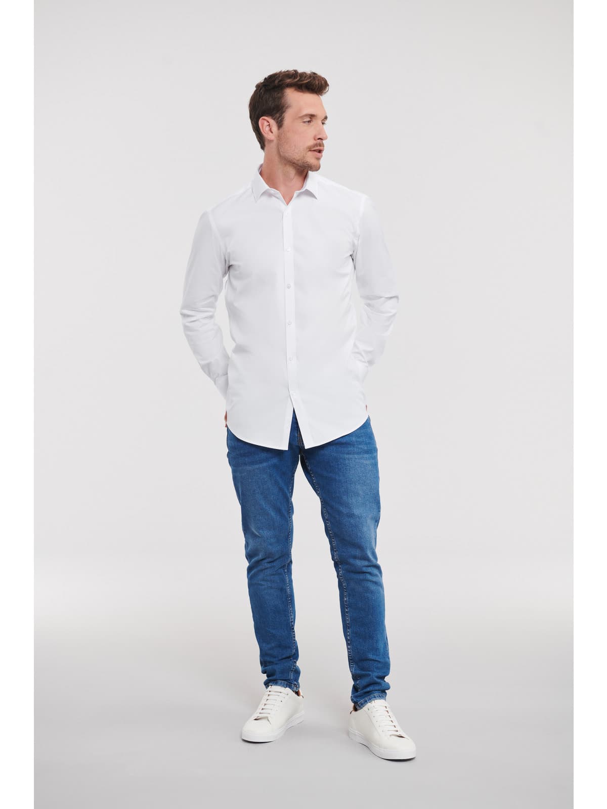 Košulja muška dugi rukavi Fitted Ultimate Stretch — slika 5
