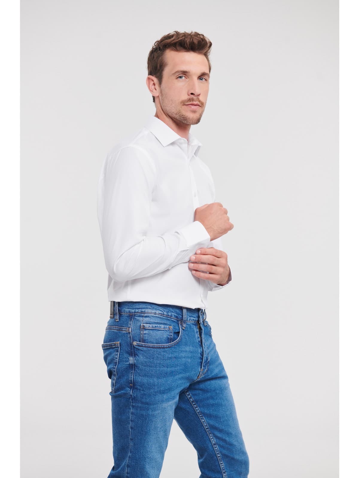 Košulja muška dugi rukavi Fitted Ultimate Stretch — slika 2