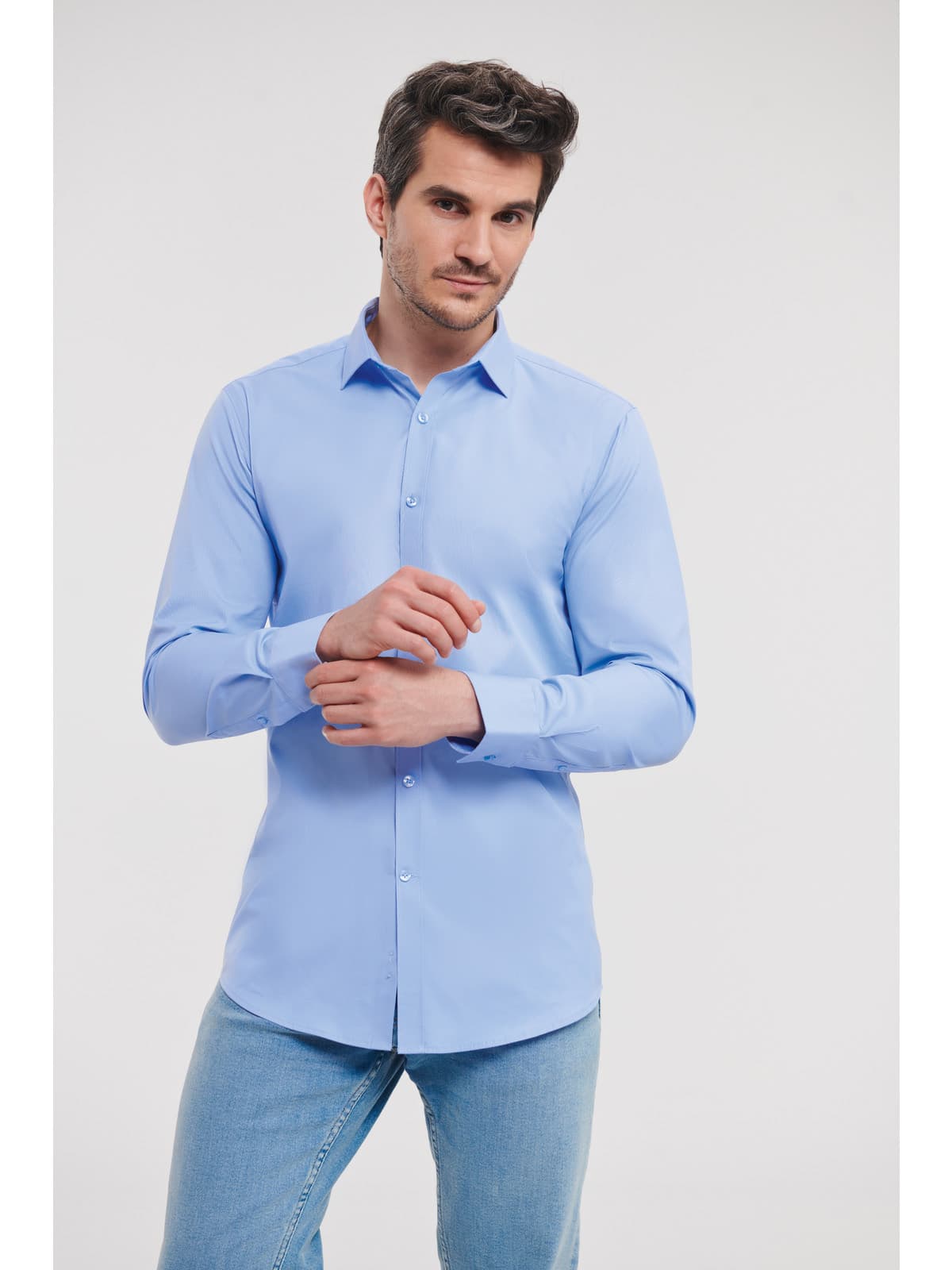 Men's Fitted Ultimate Stretch shirt, long sleeves