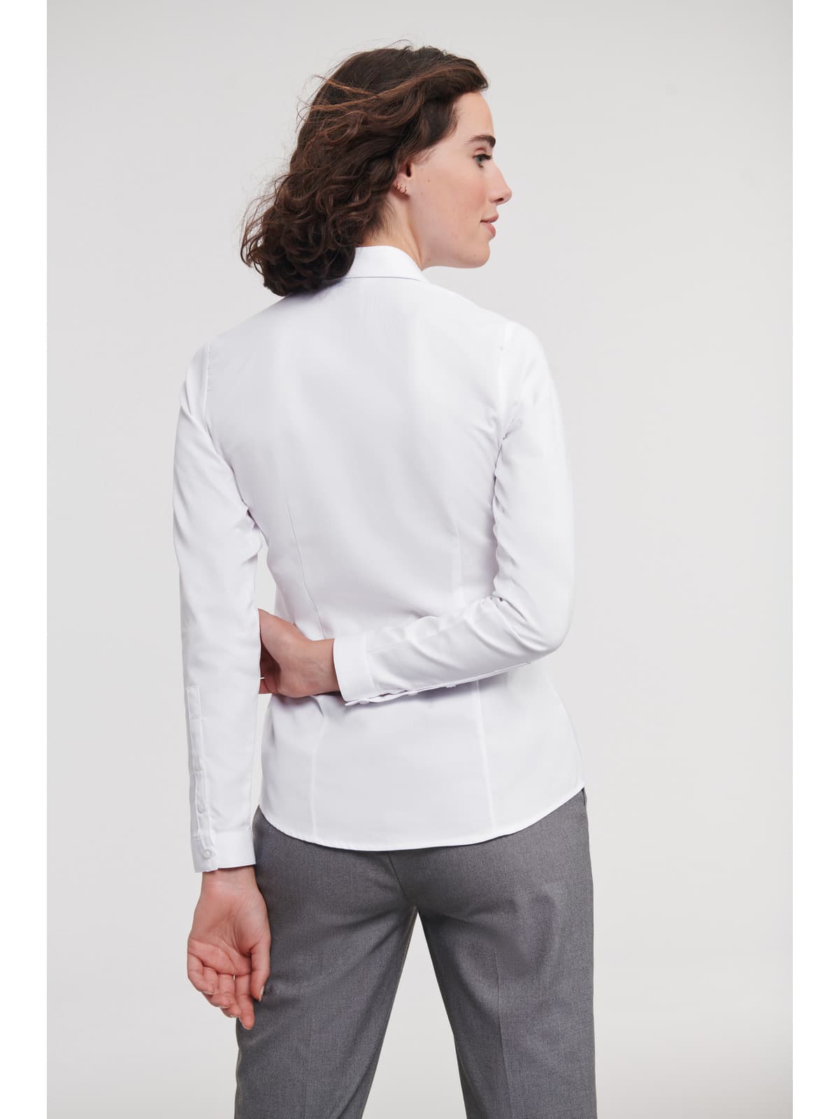 Women's Tailored Herringbone shirt, long sleeves — image 7