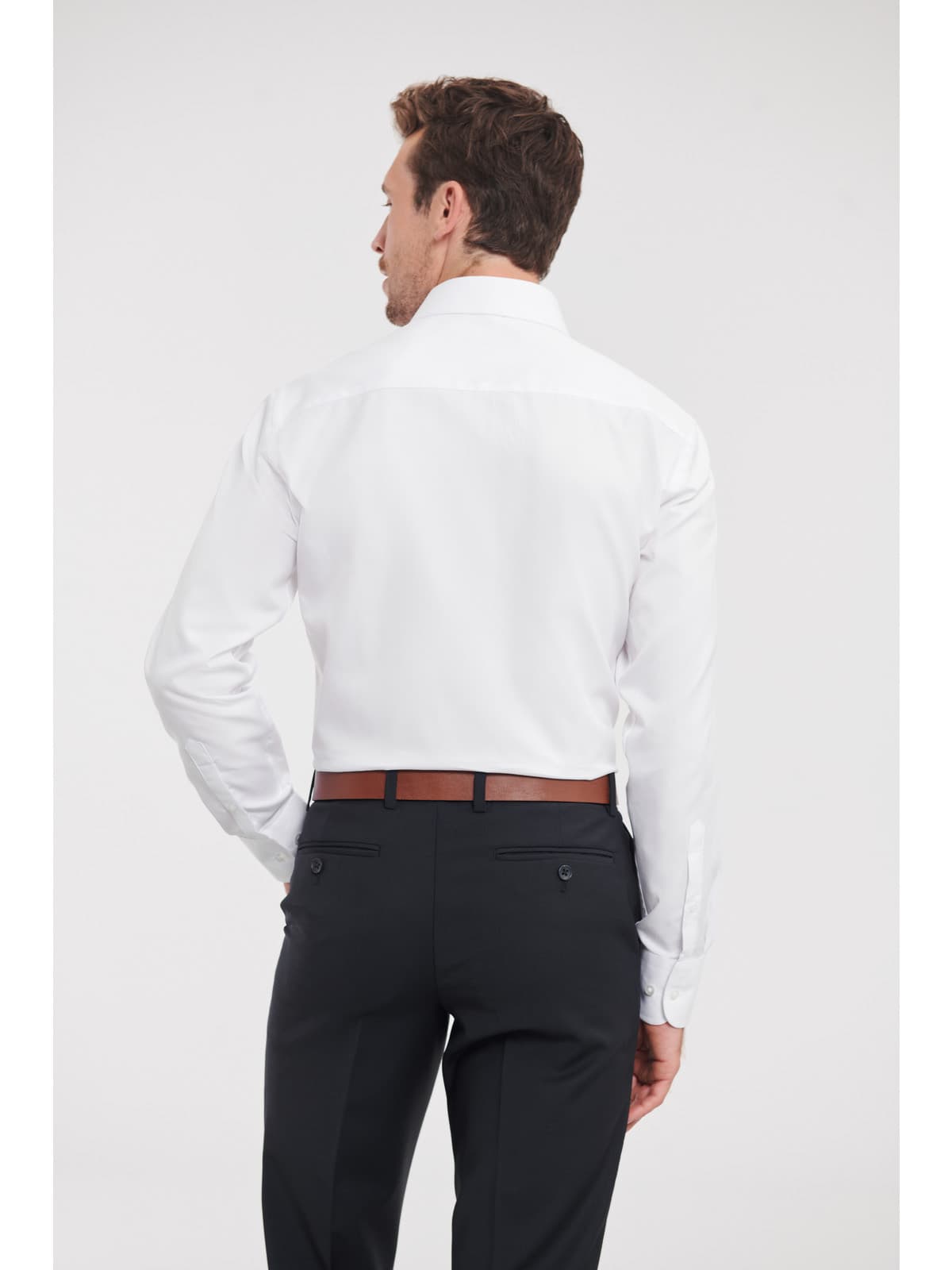 Košulja muška dugi rukavi Tailored Herringbone — slika 8