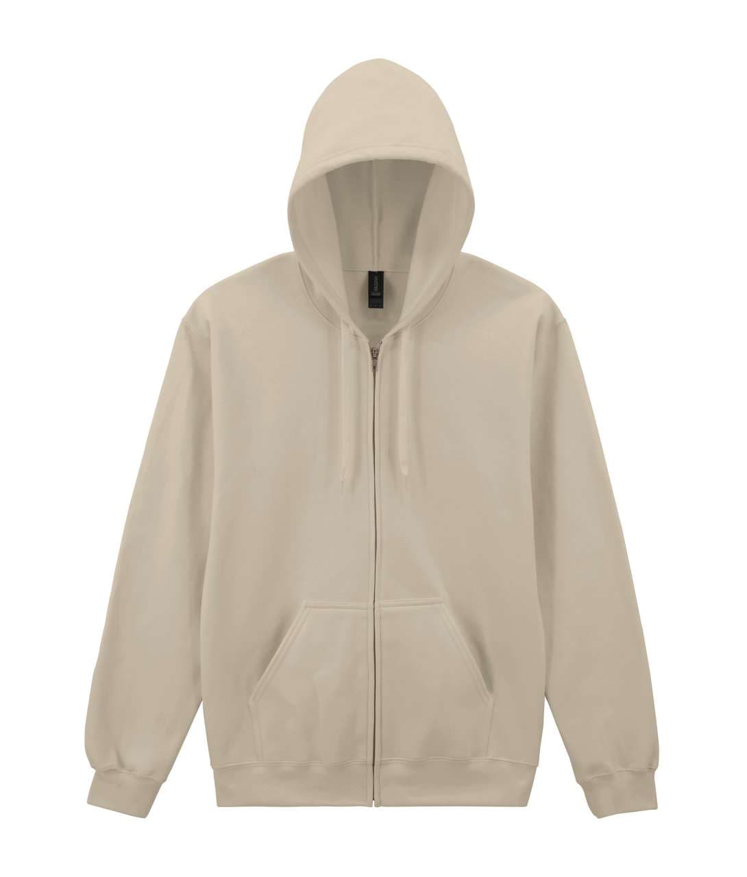 Midweight hooded zip-up sweatshirt
