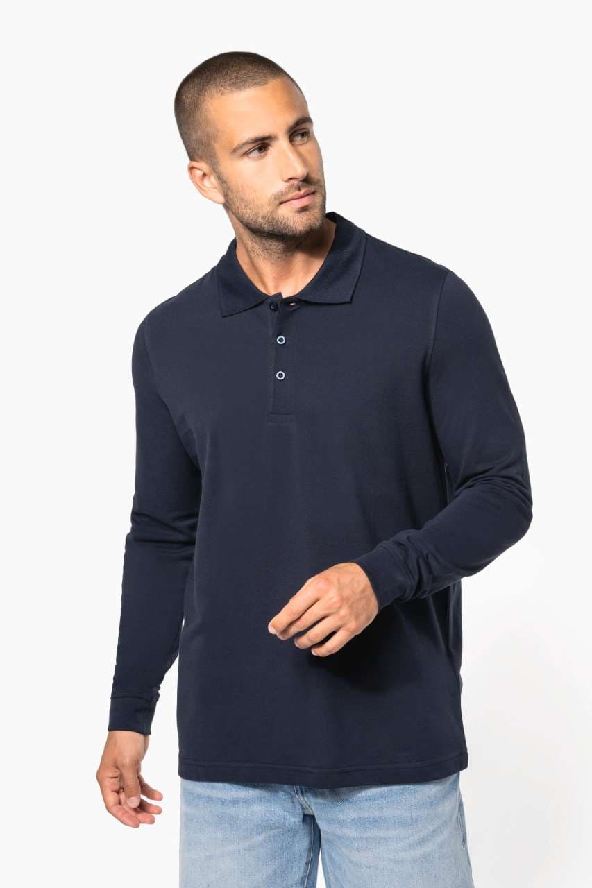 Polo majica muška pike dugi rukavi