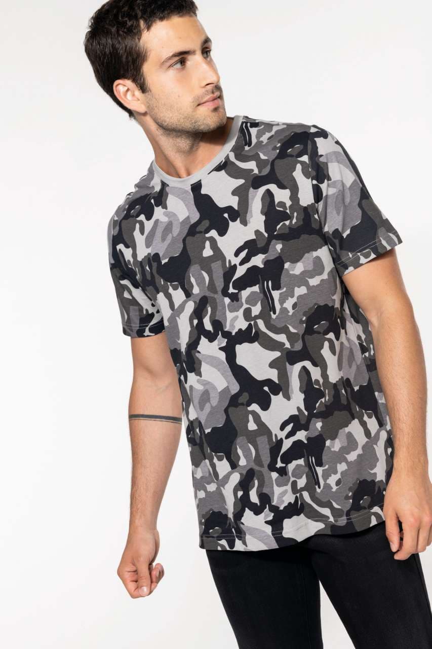Men's Camo short-sleeved T-shirt