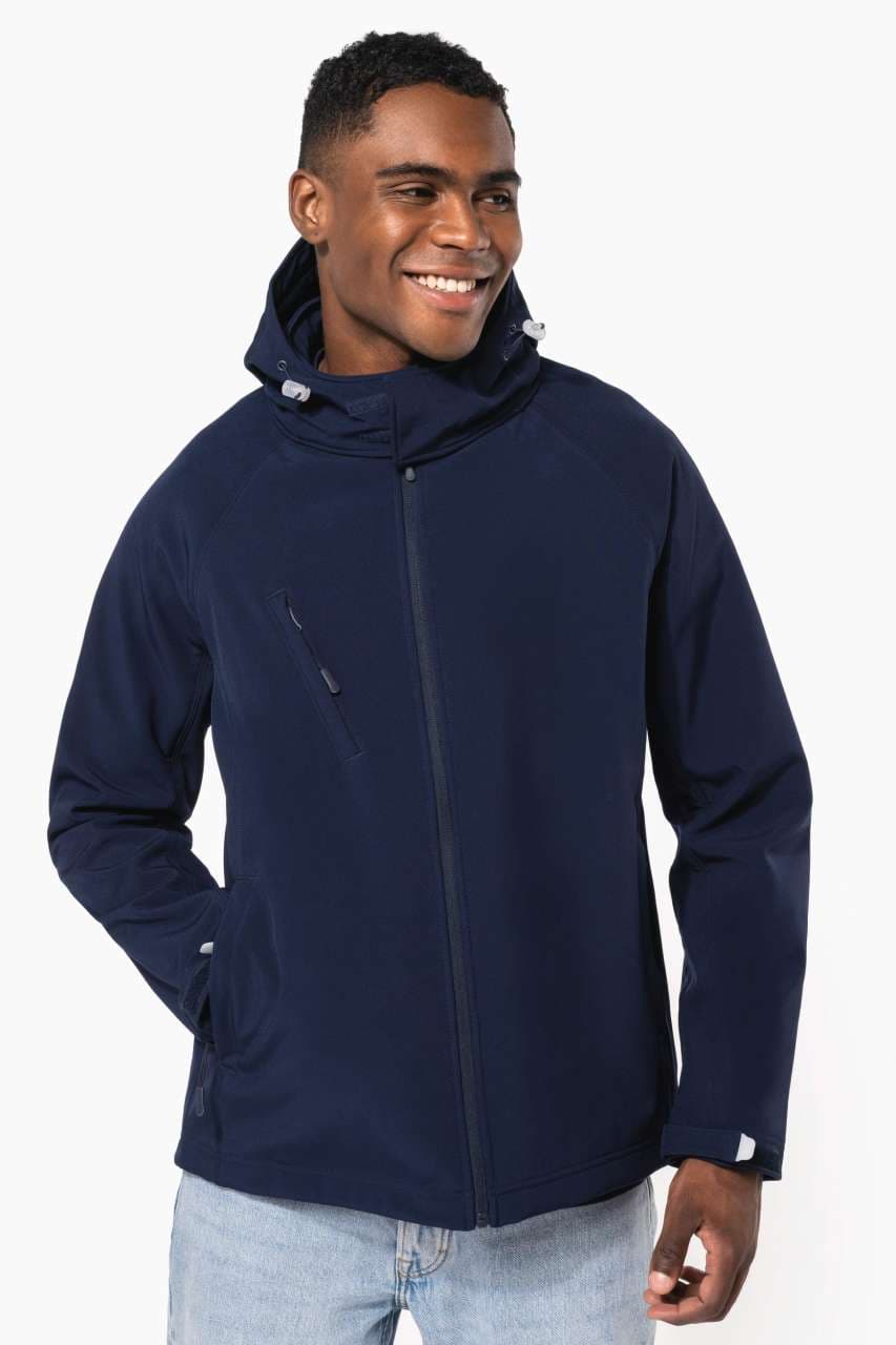 Men's hooded Softshell jacket