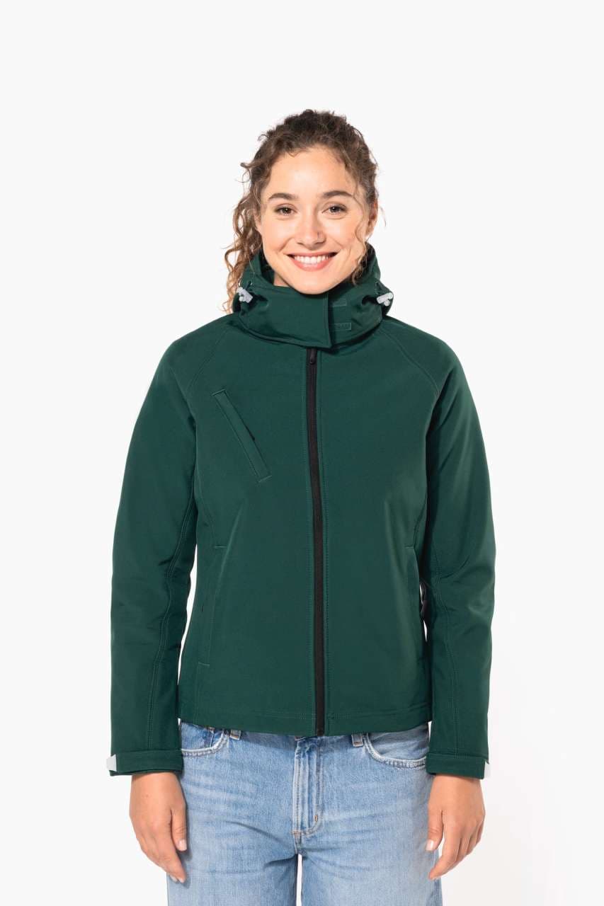 Women's hooded Softshell jacket