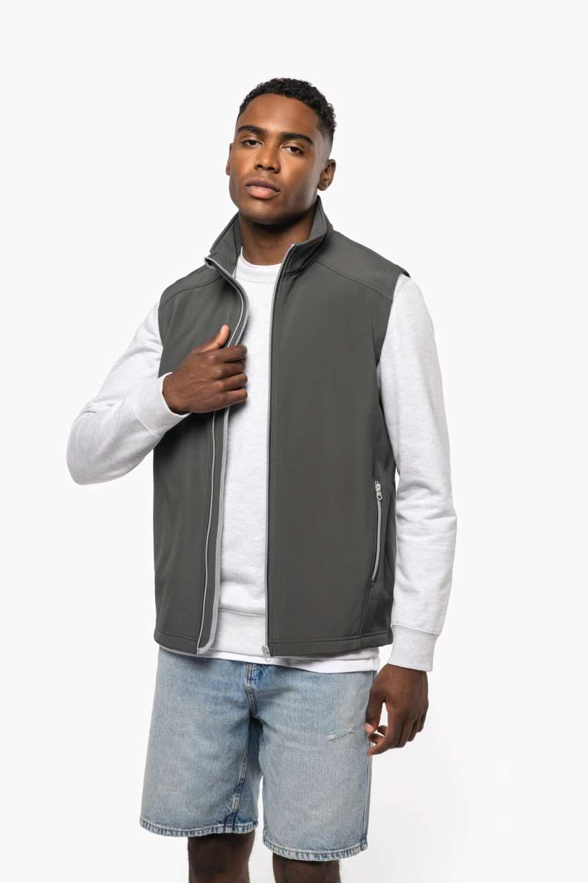 Prsluk Softshell 2-layer - Crna