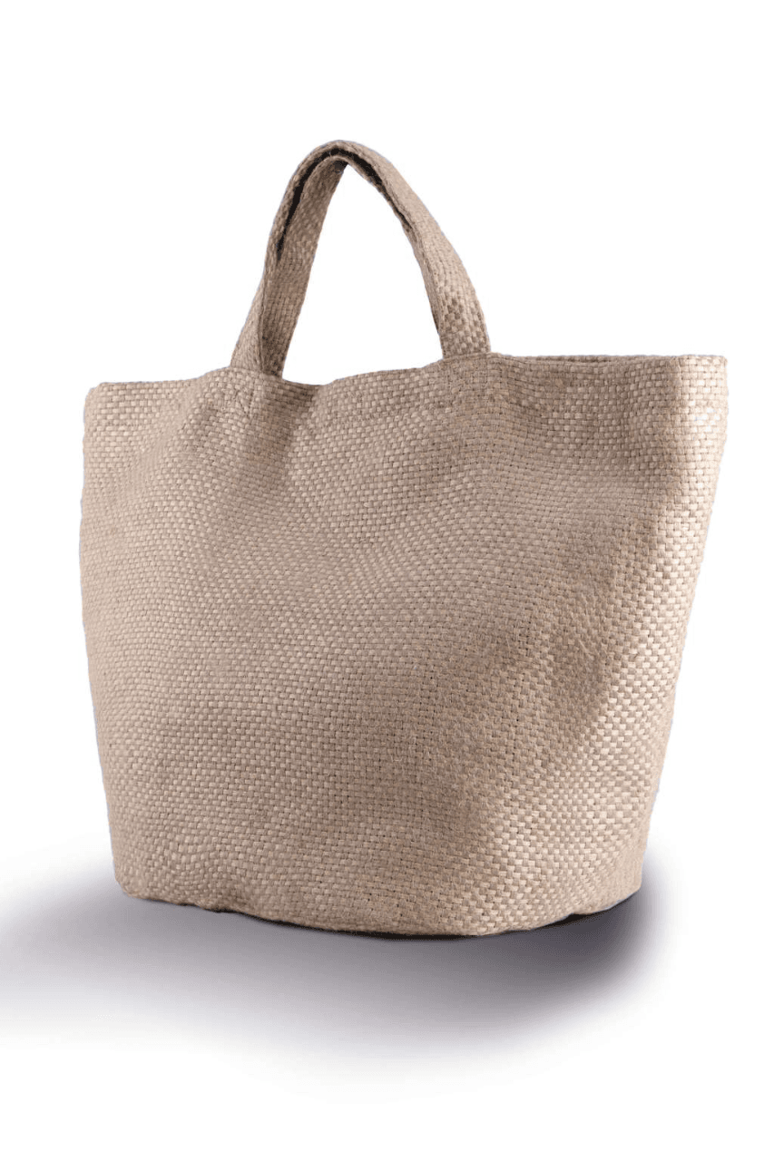 Yarn Dyed jute tote bag