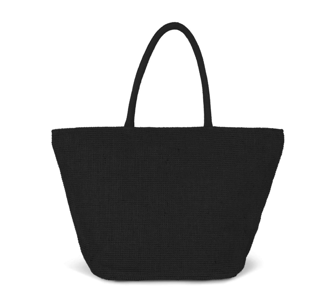 Woven jute tote bag