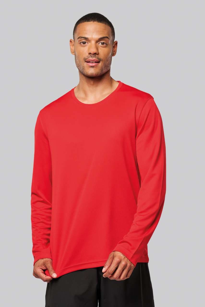 Men's long-sleeved sports T-shirt