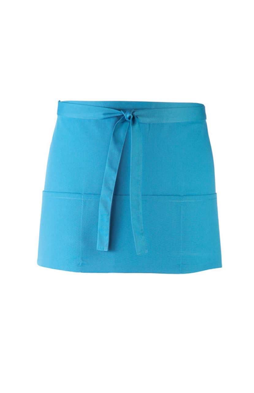 Colors apron, short with a pocket