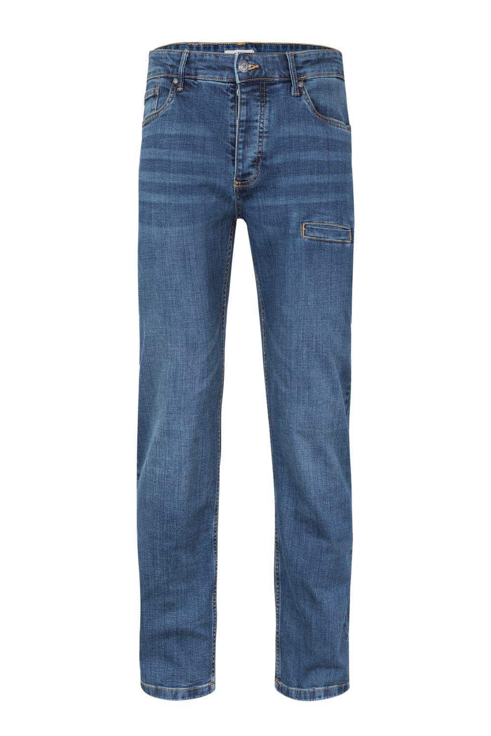 Stretch denim trousers