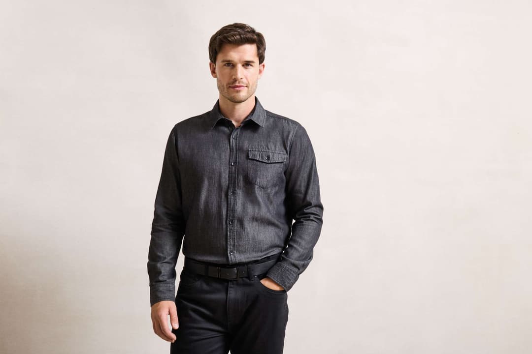 Košulja muška Jeans stitch dugi rukavi