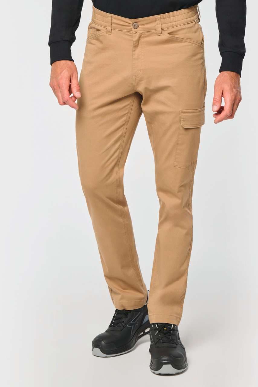 Unisex stretch cotton trousers